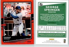 George Springer 2020 Donruss Holo Red #176 Astros EX Corner