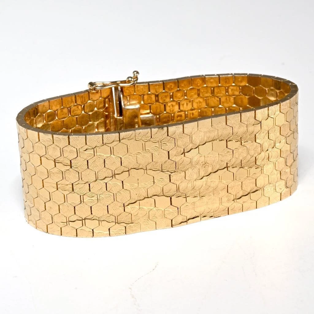 Italian gold mesh clearance bracelets