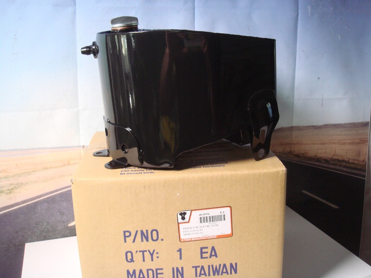Harley Oil Tank Black Replica V-Twin 40-0996 Fits 1958-1964 Harley Oil Tank Black Replica V-Twin 40-0996 Fits 1958-1964