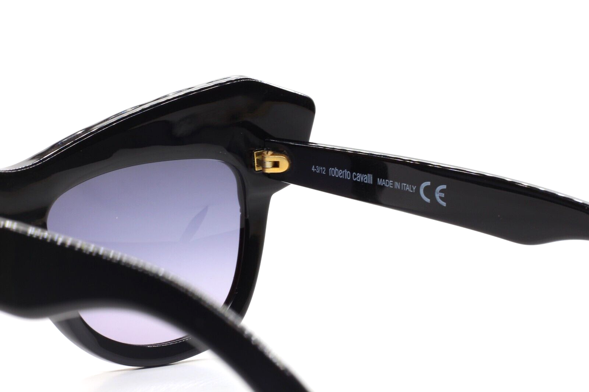 Roberto Cavalli RC750S Wild Diva Black Designer Luxury Italy 