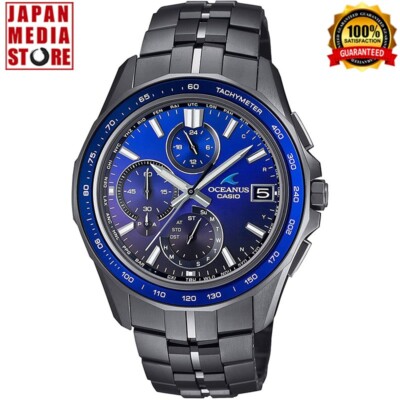Casio Oceanus OCW-S7000B-2AJF Black Manta Slim Case Bluetooth Men Watch Japan