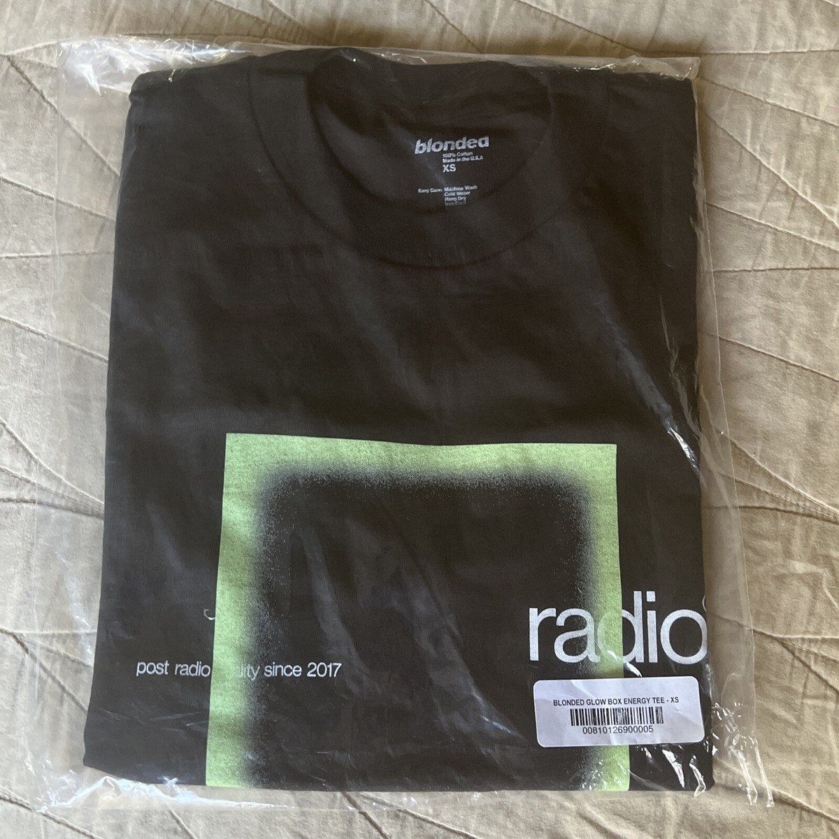 ミュージシャン Frank Ocean blonded Glow Box Energy Tee NEW Frank Ocean Blonded Glow Box Energy Tee Radio varying