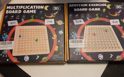 Addition Exercise And Multiplication Board Games New | eBay