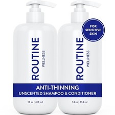Routine Wellness Anti-Thinning Shampoo and Conditioner Set for Thinning Hair      