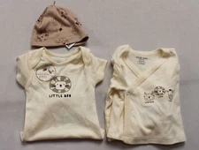 LC Waikiki Baby Boys Crew Neck Long Sleeve Printed Set JS3 Cream Size 0-1 Months