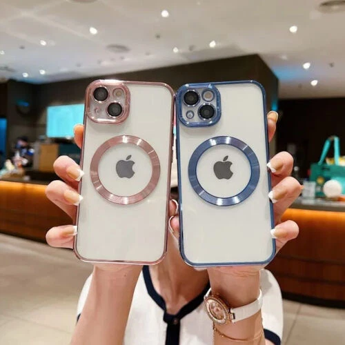 Cover MagSafe per Apple iPhone 16 15 14 13 12 Pro MAX Plus SLIM magnetica Luxury - Immagine 2 di 4