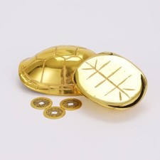 Buddhism Copper Tortoise Shell Fortune-Tellers Props Solution Tools Buddhist