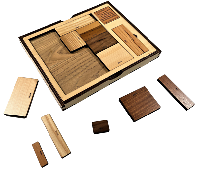 Calibron 12 Wood Brain Teaser Puzzle – Vintage 1933 Design, Made