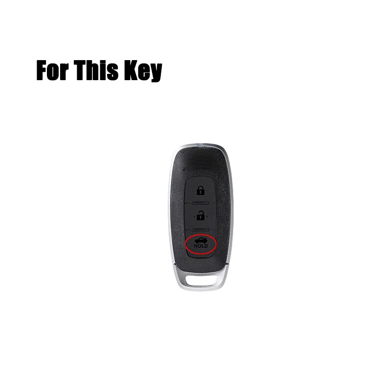Zinc Alloy Silicone Car Key Case Cover For Nissan Murano Maxima Sentra Qashqai - Image 2 of 4