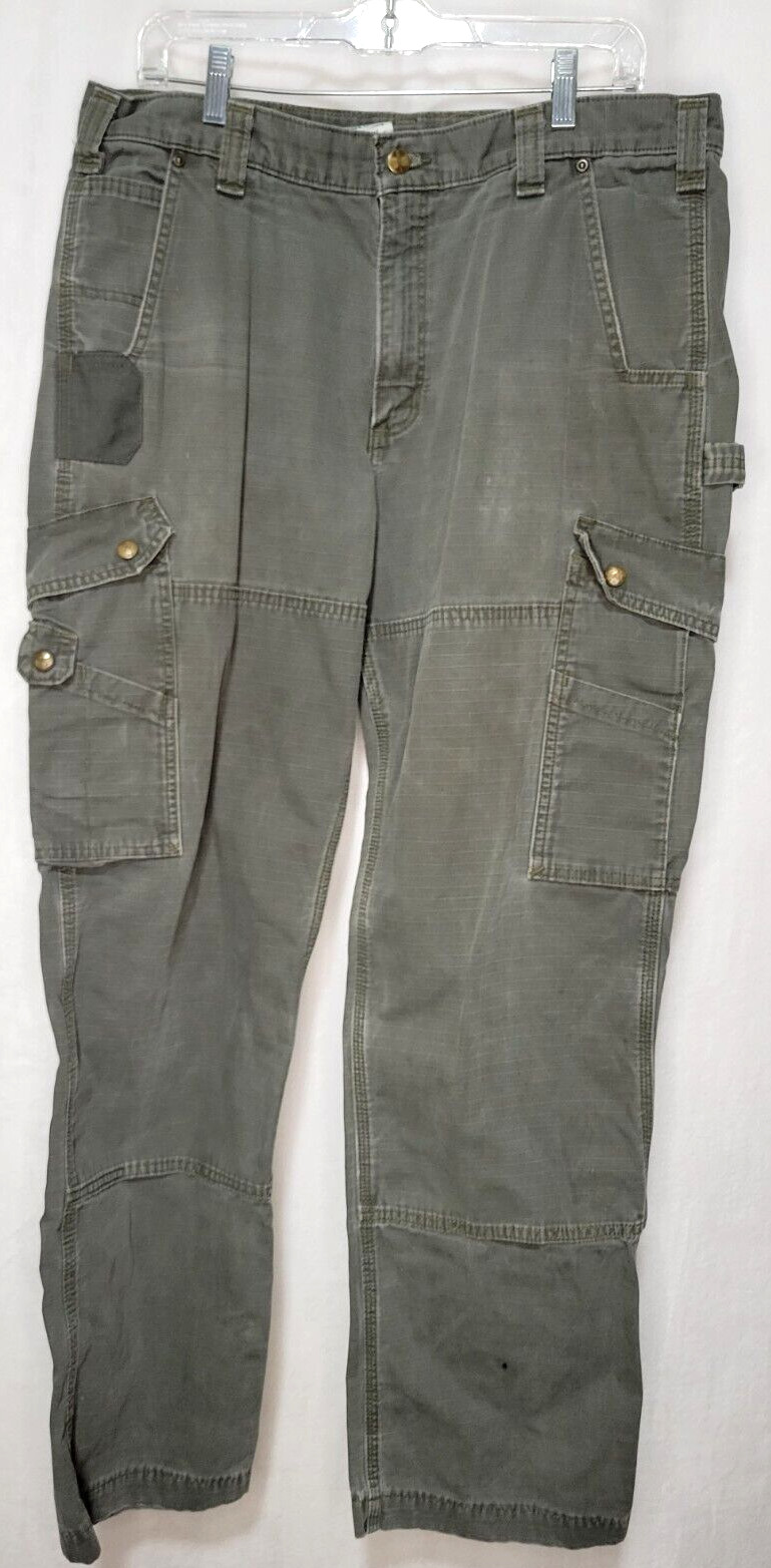 Carhartt Double Knee Ripstop Cargo Pants Men 36x32 Re… Gem