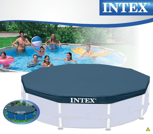 Abdeckplane Frame Pool 366 Cm Poolabdeckung Poolabdeckplane Intex-image