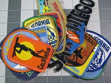 vtg 1950s 1960s Surf surfboard patch - Califo...