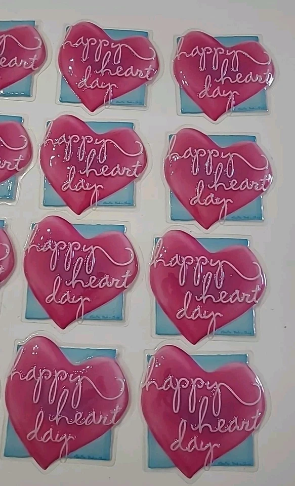 Valentine's Cake & Cupcake Topper Signs Crafts NOS Mixed Lot Of 21 Vintage F ⬇️ - Image 4 of 4