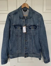 APC Mens Denim Denim Jacket Size XS with tags