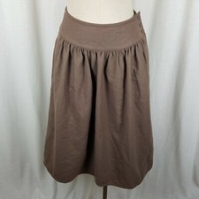 Mondi Wool Pleated Midi Long Skirt Womens 40 or S Made in W. Germany Vintage Tan
