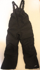 Lands' End Black Snow Suit Ski Bib KIDS Size 7