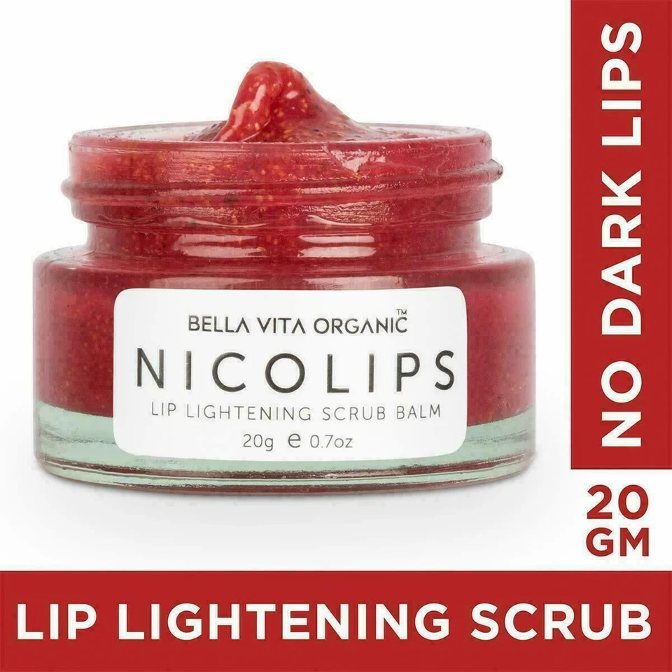 NicoLips Lip Balm Scrub For Lightening Dark Lips For Men & Women - 20g - Image 2 of 4