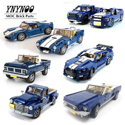 NEW MOC-10265 Mustangs Shelby GT500 Building Block Car Bricks F150 Raptor Classi