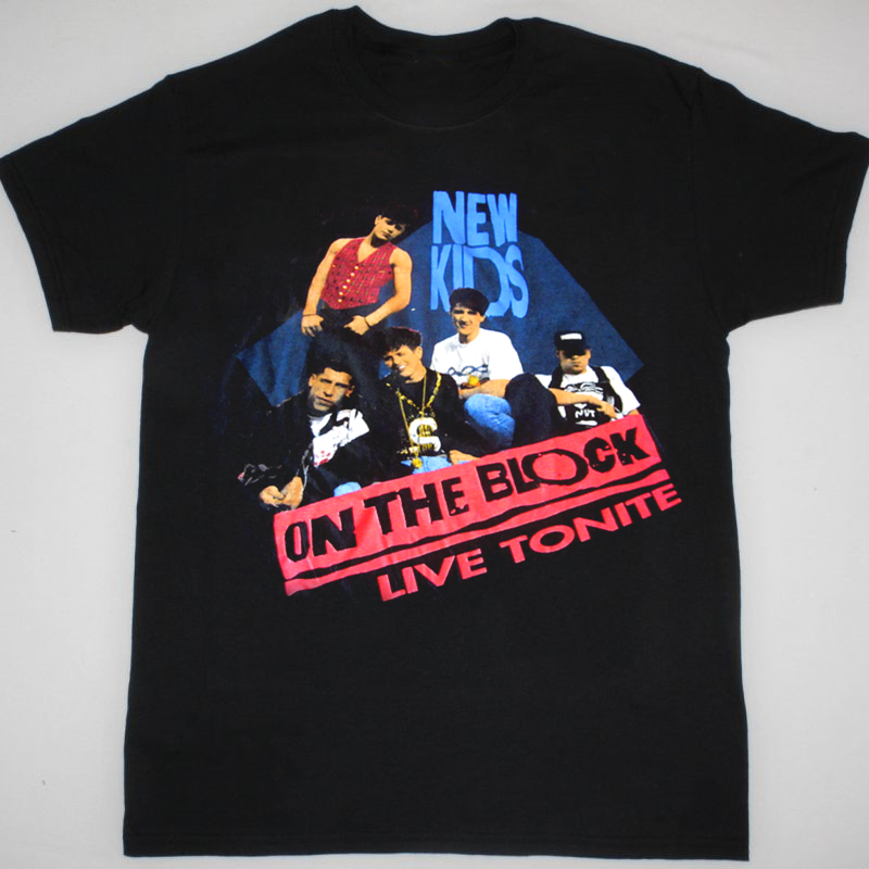 NEW KIDS ON THE BLOCK 1990 CONCERT Gift For Fan Black All Size
