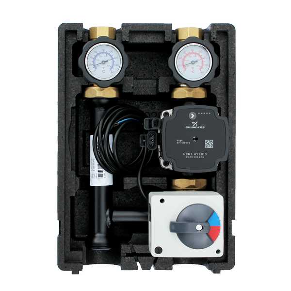 Pumpengruppe Mit Mischermotor Und Mischer + Grundfos UPM3 Hybrid 25-7 Heizkreis-image