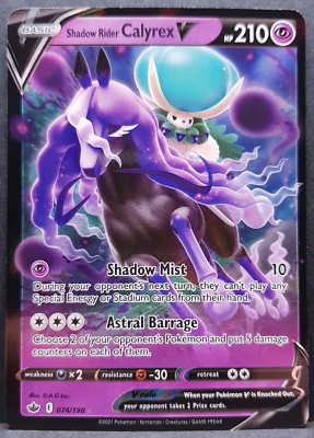 Shadow Rider Calyrex V 074/198 Chilling Reign Pokémon Pokemon Card English NM