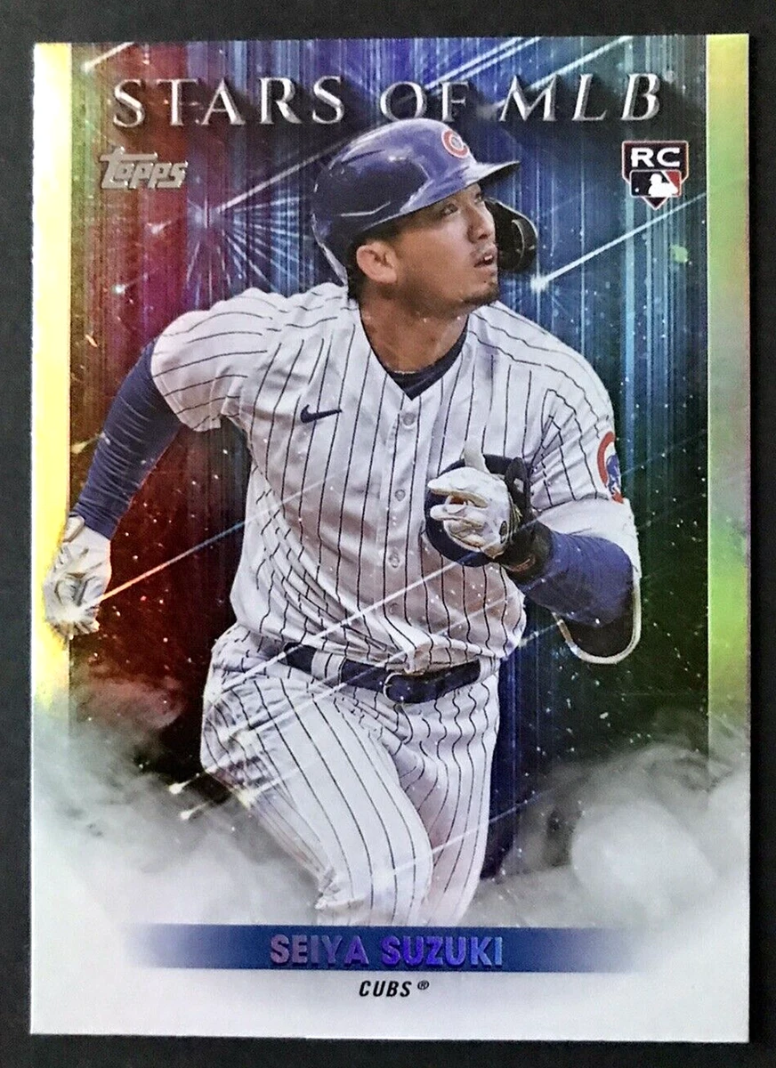 2022 Topps Stars of MLB #SMLB-88 Seiya Suzuki, Chicago Cubs Rookie RC, HOLO Foil