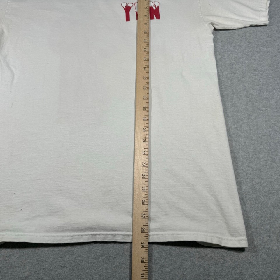 YRN Shirt Adult Large White Hip Hop Artist Singer LIngo Music Tour Mens