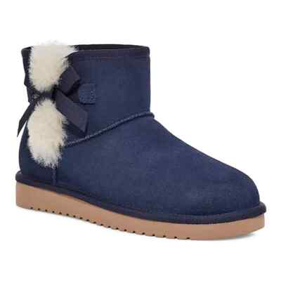 Koolaburra by UGG Victoria Mini Blue Suede sheepskin sockliner