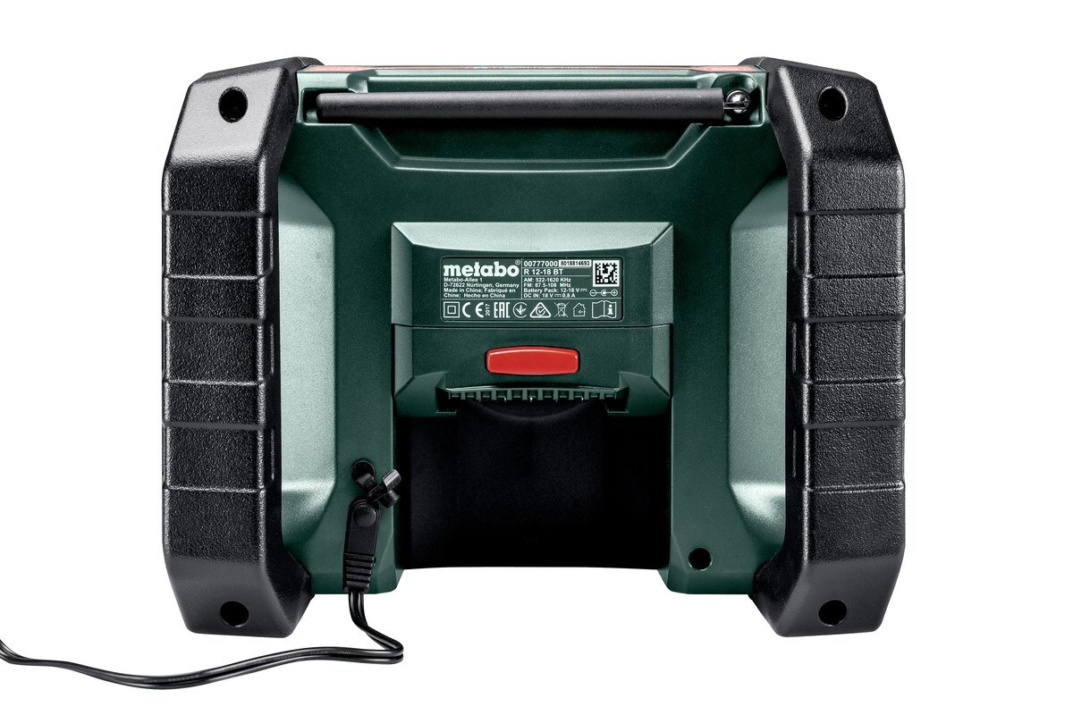 Thumbnail - 4007430332219 Metabo R 12-18 Bt - Baustellenradio (600777850) Metabo