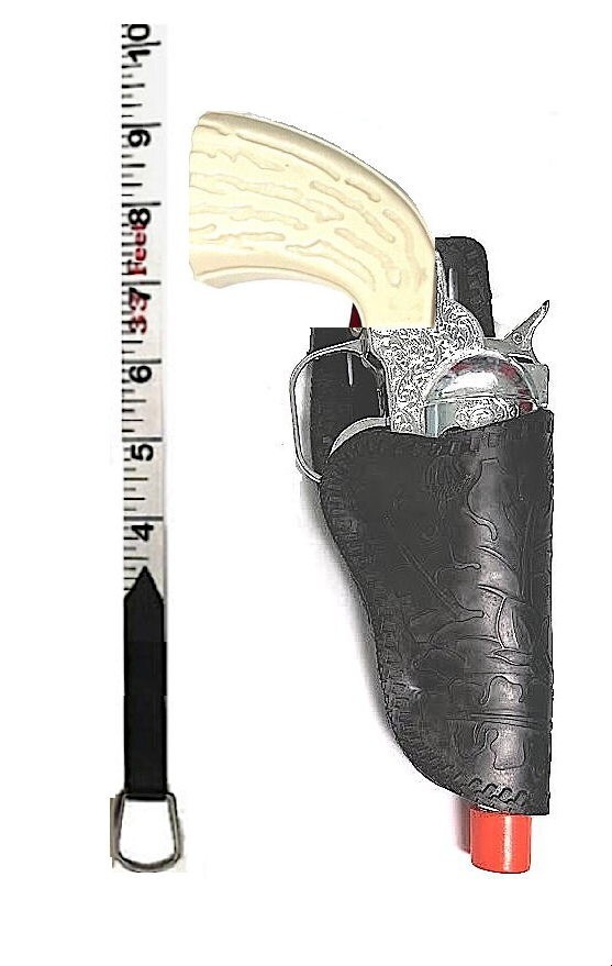 Kids 8pcs Cowboy Dual Holster Set+DieCast Cap Gun PistolsILLEGAL in