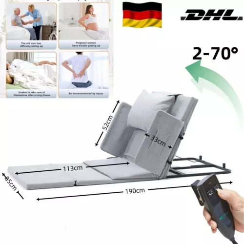 Pro Medizinische Elektrisch Verstellbare Bett-Rückenlehne klappbare Bettstütze - Bild 19 von 20