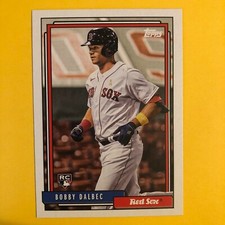2021 Topps Update Bobby Dalbec 1992 Redux Rookie Card Insert #T92-10 RC Red Sox