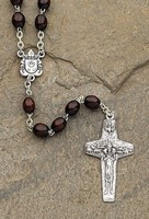 19.5l Pope Francis Rosary Wood Bead; Papal Cross By Roman, New, Free Shipping on sale 19.5l Pope Francis Rosary Wood Bead; Papal Cross By Roman, New, Free Shipping on sale