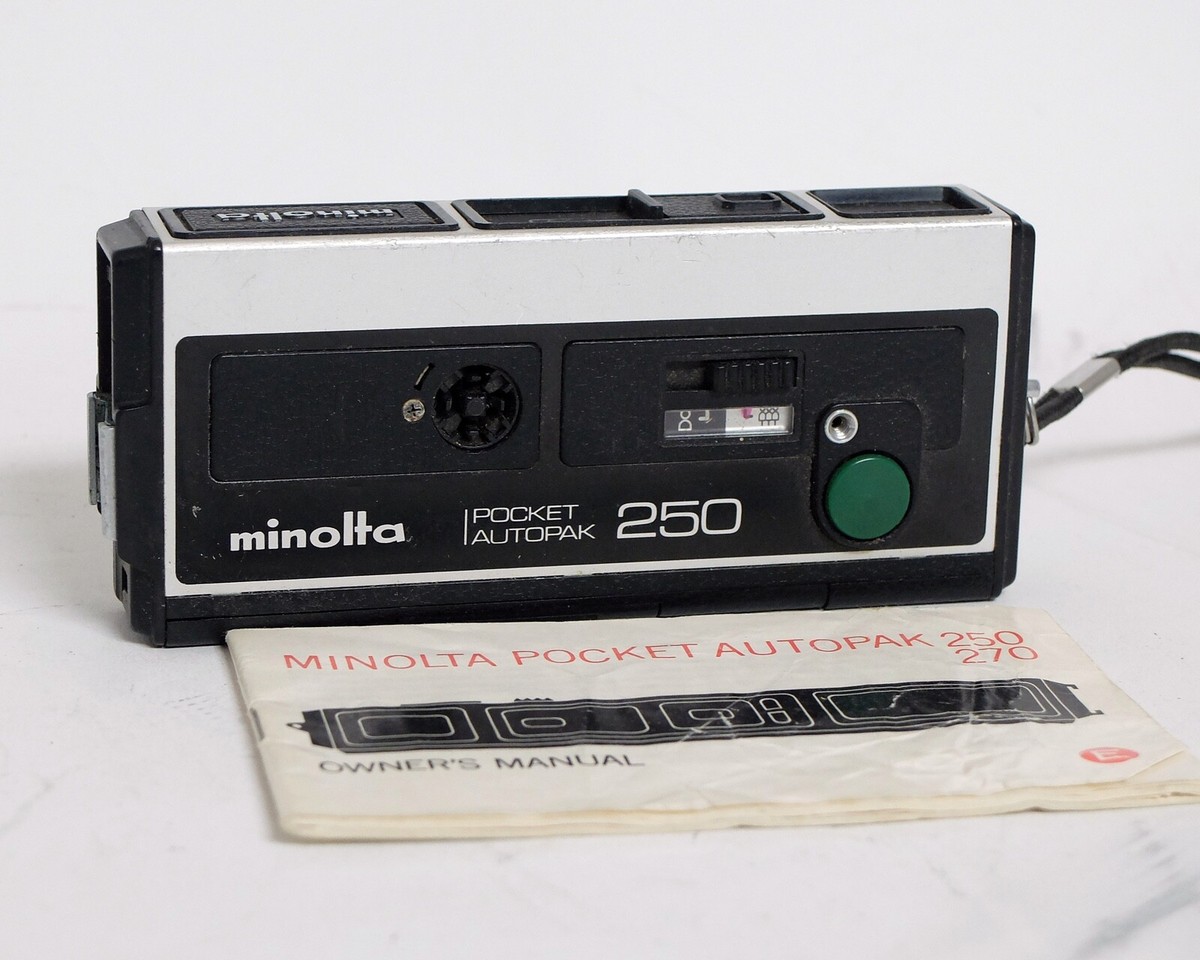 Minolta Pocket Autopak 250 110 film camera Working | eBay