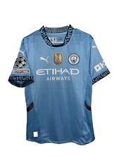 Manchester City 24/25 Home Kit Haaland 9 UCL Slim Fit Player Version Size L