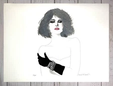 Carolyn Van Hosen Hand Signed Numbered Serigraph # 125 of 295 36"x27" Woman