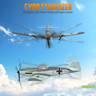 Volantex WWII BF109 Fighter 2.4G 3-CH 400mm RC Airplane Aerobatic