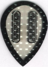 Clear and Black Teardrop Dimplex Dart Flights...