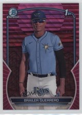 2023 Bowman Chrome Fuchsia & Pink Vapor Refractor 138/199 Brailer Guerrero 0k9w