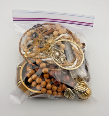 1lb Bag of Costume Jewelry-Chance of Sterling Silver in Every Bag