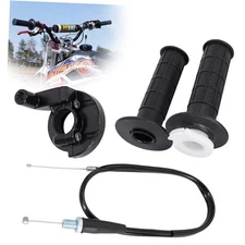 7/8"/22mm Handlebar, Hand Grips with 34.3‘’ Throttle Cable Housing Set for 