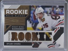 2018-19 Upper Deck SP Game Used Rookie Relic Blends /15 Dylan Sikura Patch 6xl