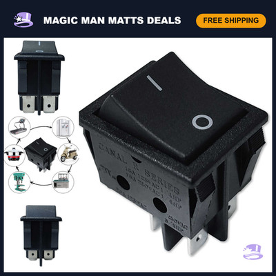 DPST On/Off Boat Rocker Switch 20A 16A 125/250VAC Marine Control Panel Switch