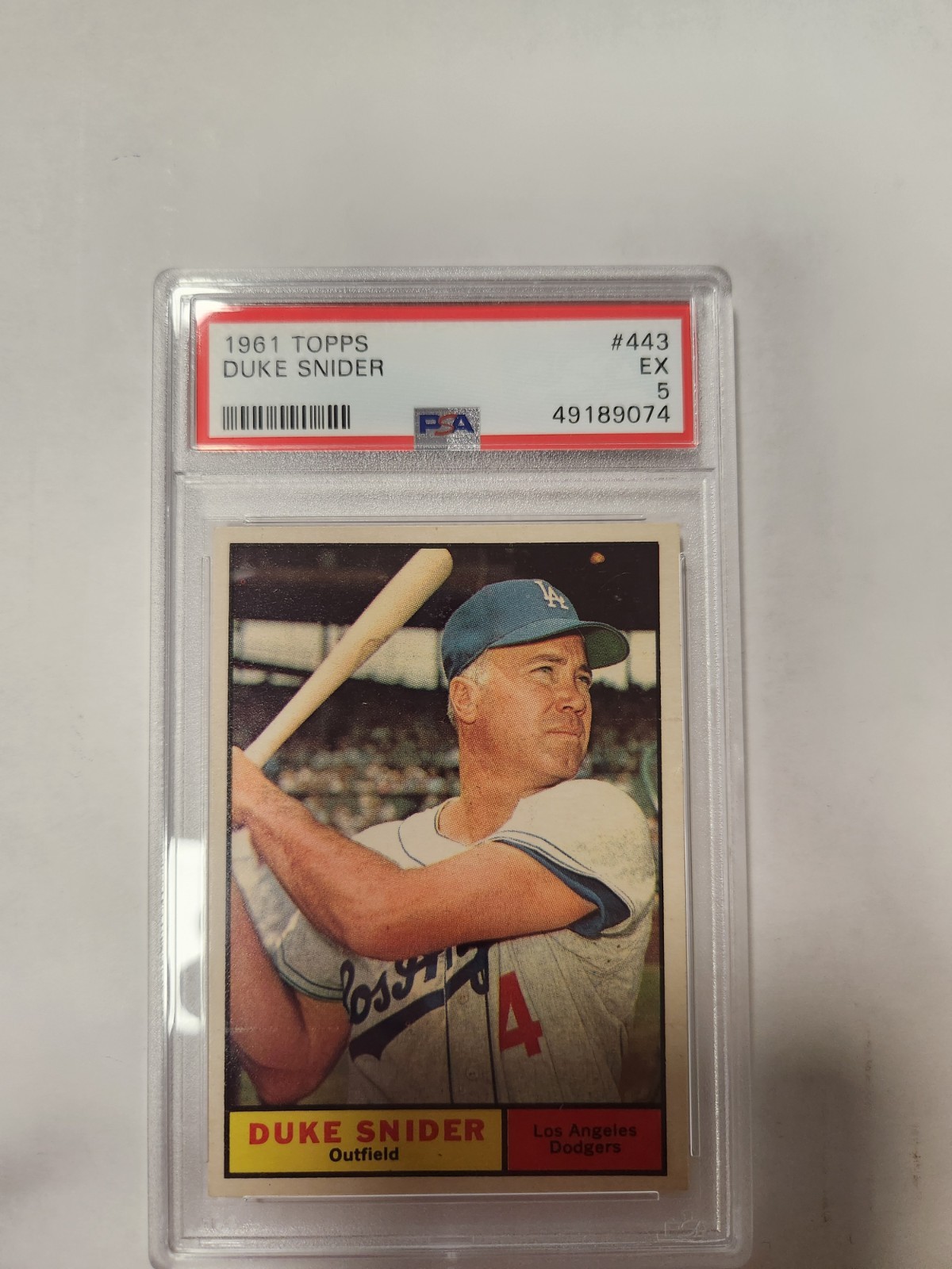 1961 Topps - Duke Snider #443 PSA 5