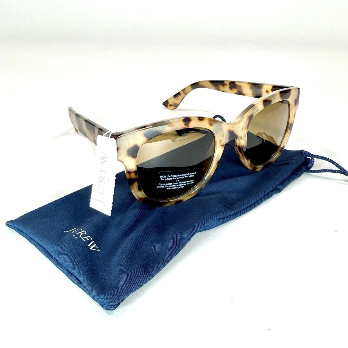 NWOT J. Crew Tortoiseshell Oversized Cat-Eye Sunglasses with Brown Lenses Here comes the sun! It main image 4