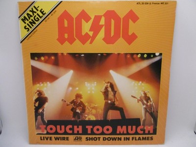 Maxi 12'' AC/DC, Touch Too Much, Live Wire German Limited Edition ATL 20 206 1980