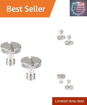 1/4''-20 Slotted Screw for Camera Quick Release Plate 2 Pieces - 2025