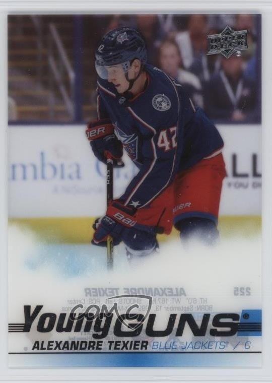 2019-20 Upper Deck Young Guns Clear Cut Alexandre Texier #225 Rookie RC