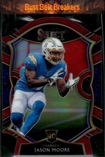 2020 Panini Select Jason Moore #78 Maroon Prizm Die Cut Los Angeles Chargers