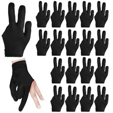 AccEncyc 3 Fingers Pool Gloves 20Pcs Billiard Glove Universal Cue Sports Glov...